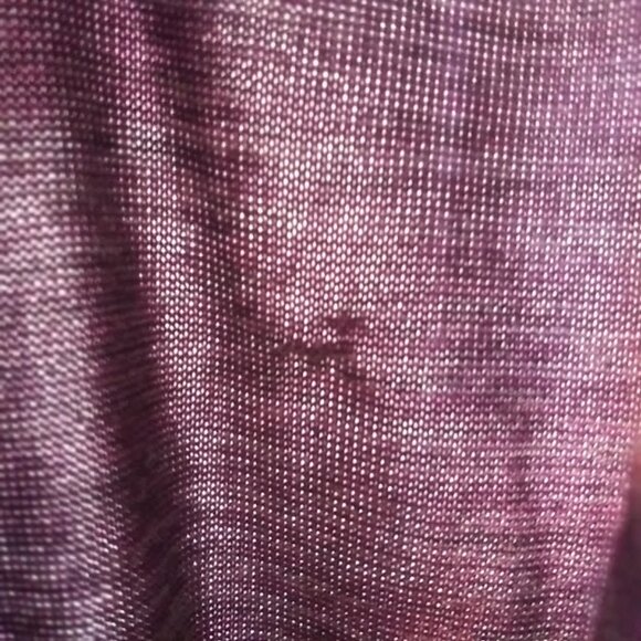 Logo by Lori Goldstein Women's S purple marbled sleeveless cardigan sweater - Picture 13 of 13